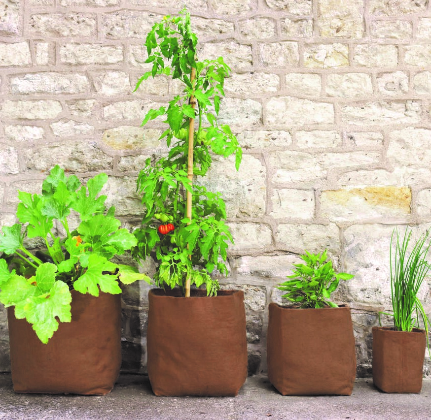 Hanf-Pflanztaschen von Haxnicks in 4 Größen - 5, 20, 30 und 40 Liter