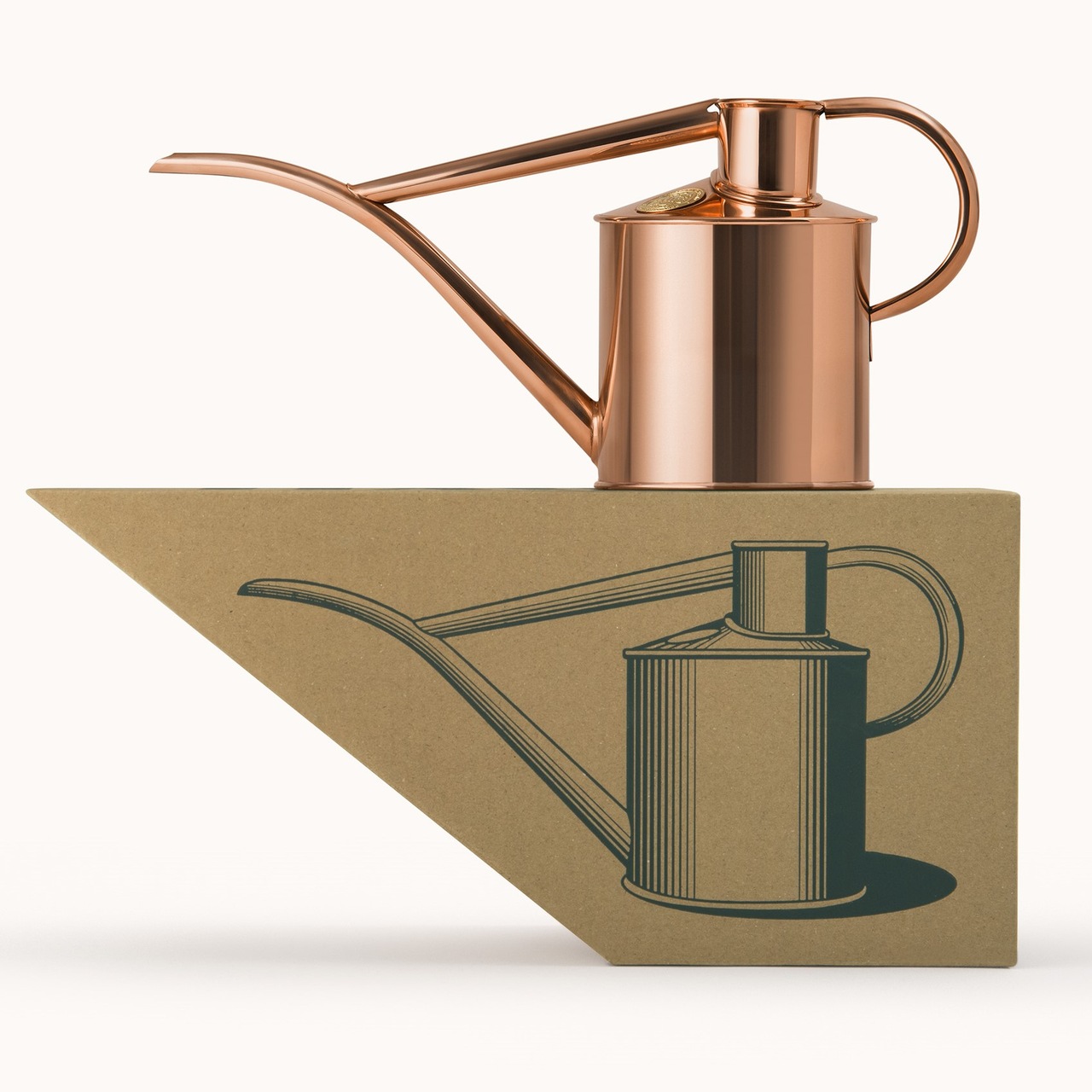 Haws Kupfer-Zimmergießkanne Pot Waterer | 2 Pint | mit Haws-Box