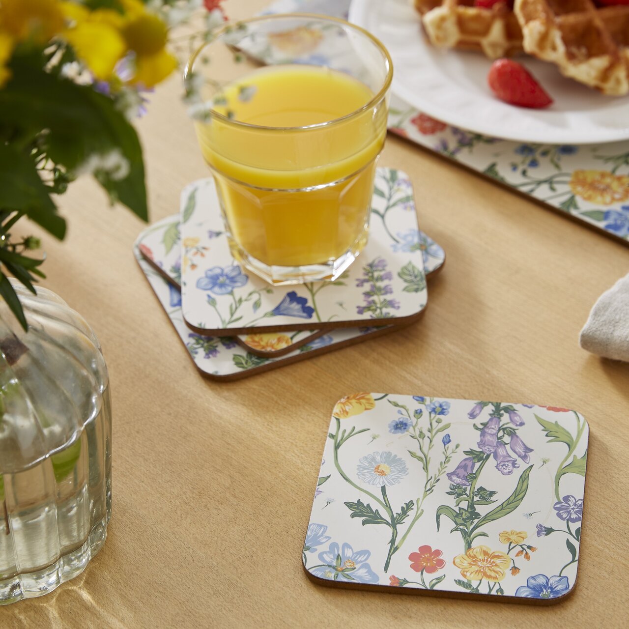 4er-Set Untersetzer | von Ulster Weavers | Design Cottage Garden - Bauerngarten