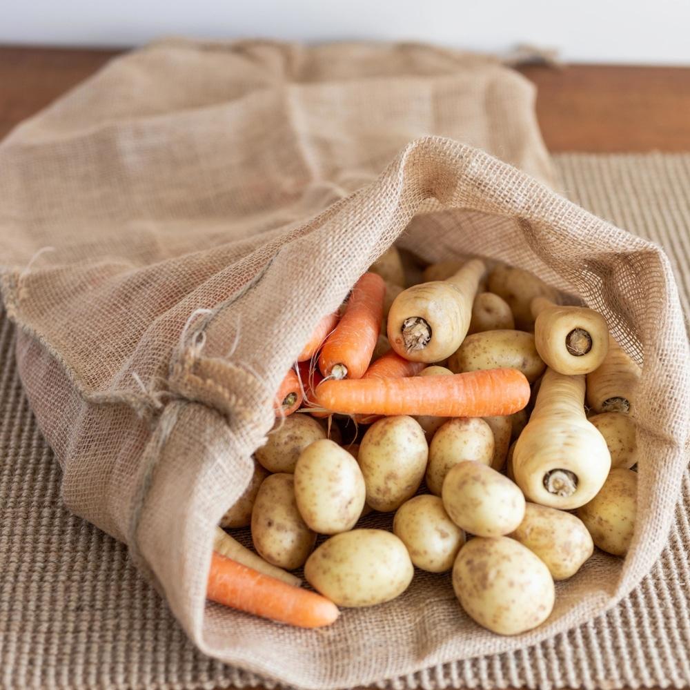 Garten-, bzw. Erntesack aus Jute, von Nutscene