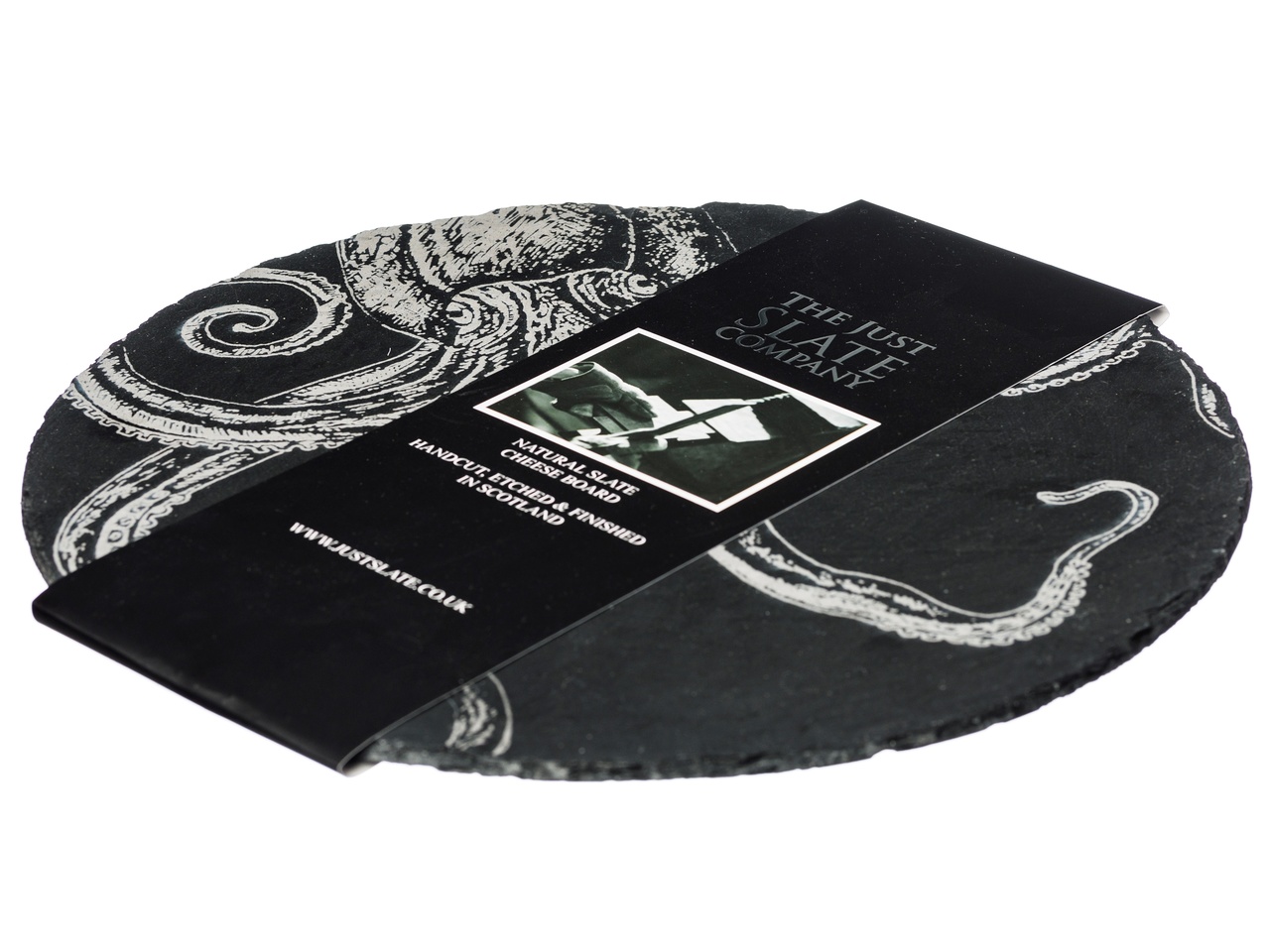 Käseplatte, Motiv Octopus | The Just Slate Company - Selbrae House
