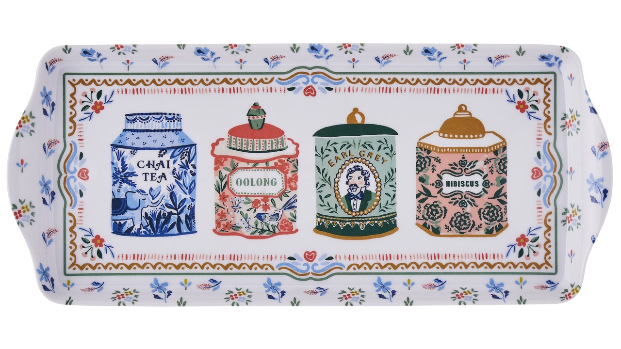 Schmales Serviertablett | Design Teedosen | Ulster Weavers