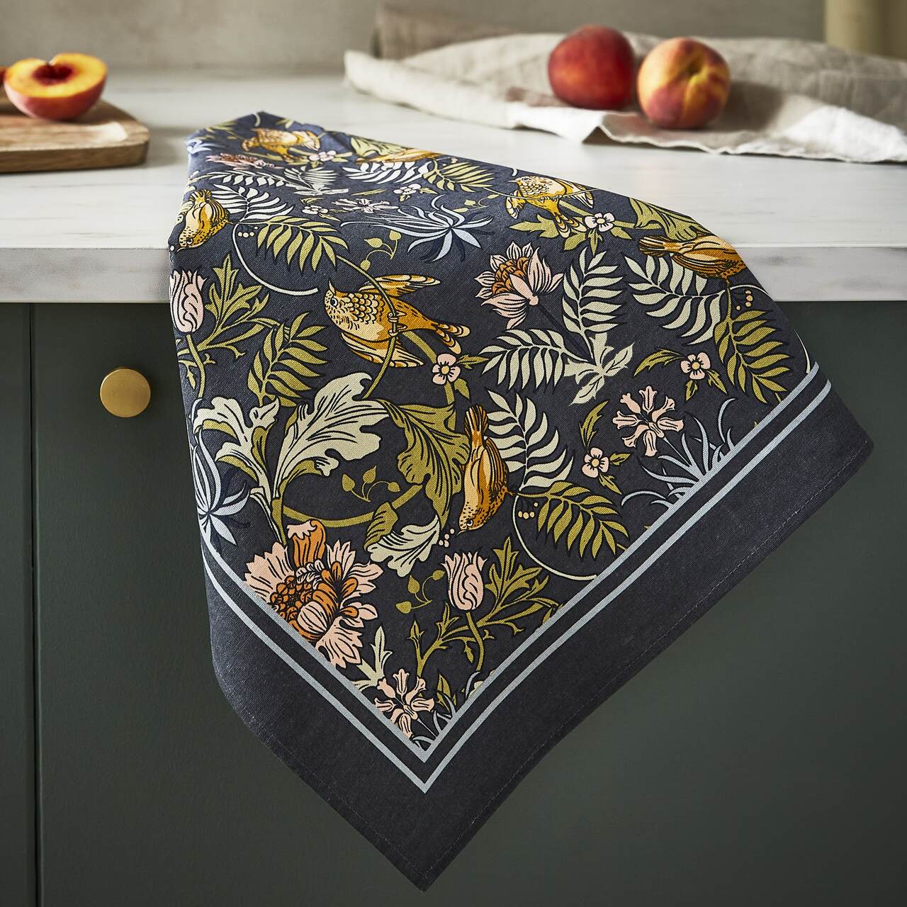 Geschirrtuch Finken & Blüte - Finch & Flower | von Ulster Weavers